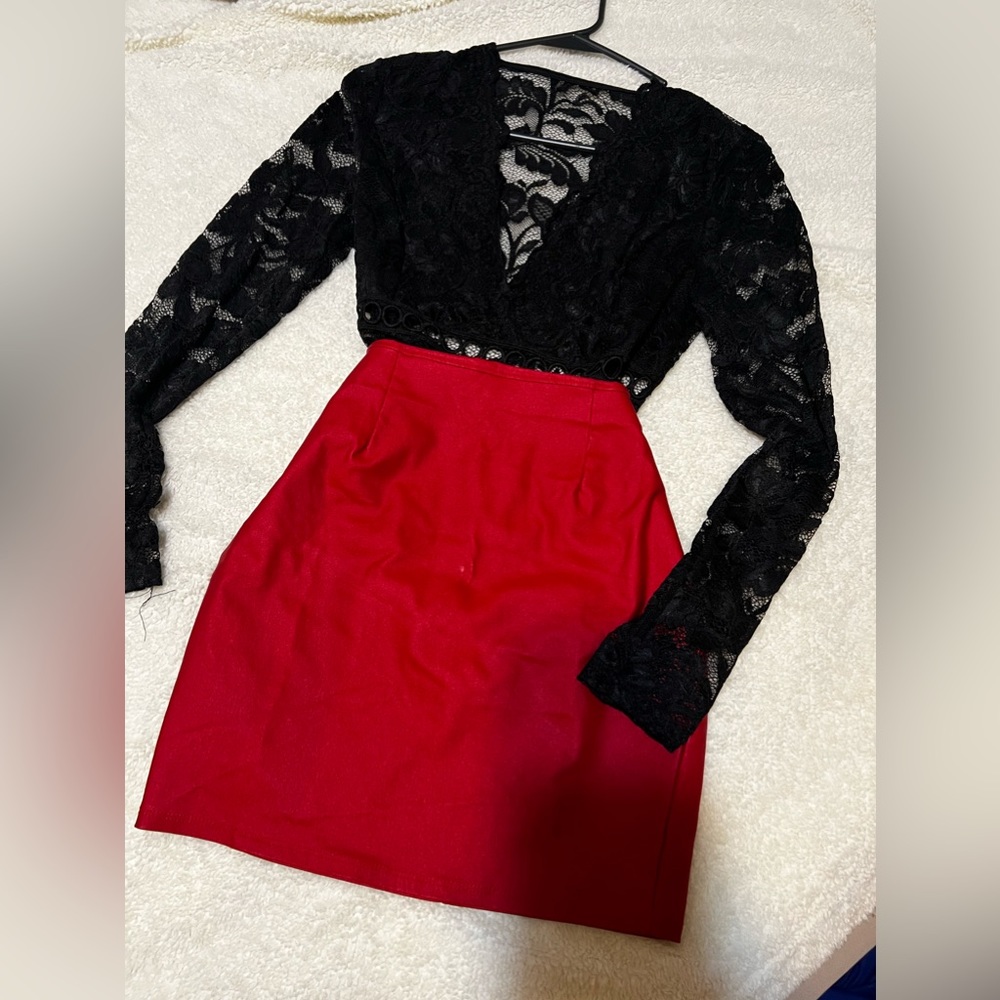 Red skirt